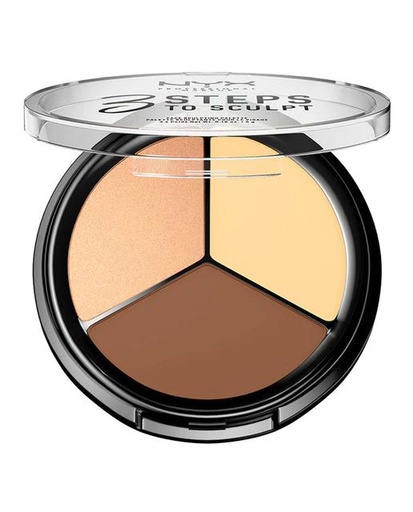 [313771] Nyx 3 stappen om Face Sculpting Palette Light 5g te beeldhouwen