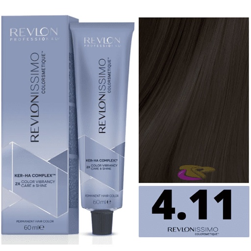[313966] Revlon Revlonissimo Colorsmetique 4.11 Castaño Medio Ceniza Intenso 60ml