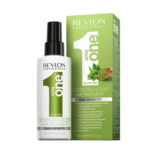 [318779] Revlon Uniq One ​​Green Tea „Viskas viename“ plaukų priežiūros priemonė 150 ml