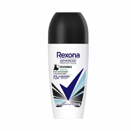 [337584] Rexona Deodorant Roll On Advanced Protection Invisible Aqua 72h 50ml
