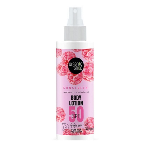 [340175] Bio obchod Raspberry Locion Corporal Spf50 150ml