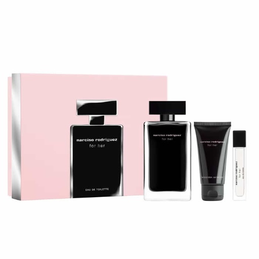 [345448] Narciso Rodriguez For Her Eau De Toilette Spray 100ml Кутия 3 продукта