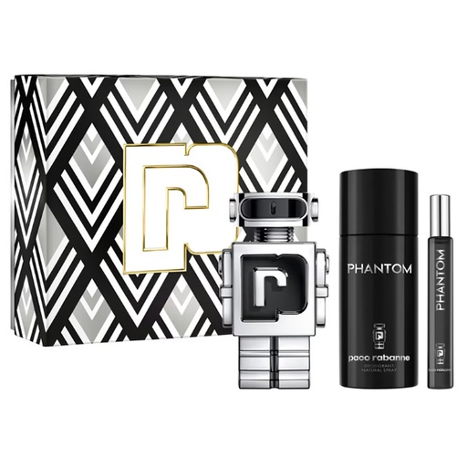 [326120] Paco Rabanne Phantom Eau de Toilette Spray 100ml кутия 3 продукта