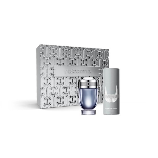 [344371] Paco Rabanne Invictus Eau De Toilette Spray 100ml Confezione da 2 Prodotti