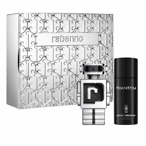 [371896] Paco Rabanne Phantom Eau De Toilette Spray 100ml Confezione da 2 Prodotti
