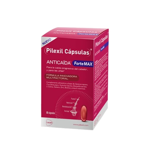 [372500] Pilexil Strong kapsulės nuo plaukų slinkimo Max 60 kapsulių