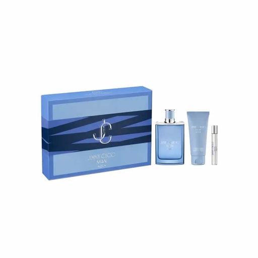 [358161] Woda toaletowa Jimmy Choo Man Aqua w sprayu 100 ml, pudełko 3 produkty