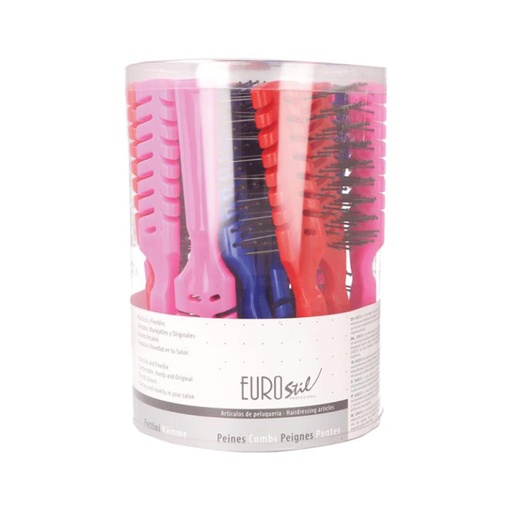 [358200] Eurostil Colores Bote Peines Esqueleto 20un