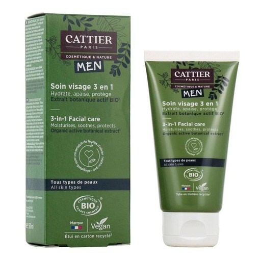 [365469] Cattier Paris Cattier Homme Cuidado Facial 3 In 1 50 мл