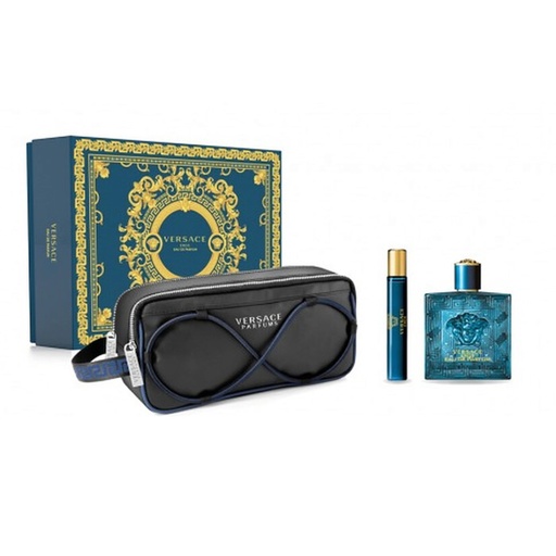 [345591] Versace Eros Pour Homme Eau De Parfum Spray 100ml кутия 3 продукта