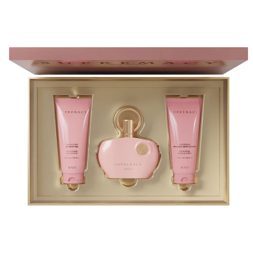 [376851] Afnan Supremacy Eau De Parfum da donna 100ml Gel De Baño 100ml Locion Corporal Perfumada 100ml