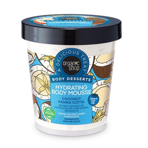 [375613] Organic Shop Hydrating Espuma Corporal Coconut and Pannacotta 450ml