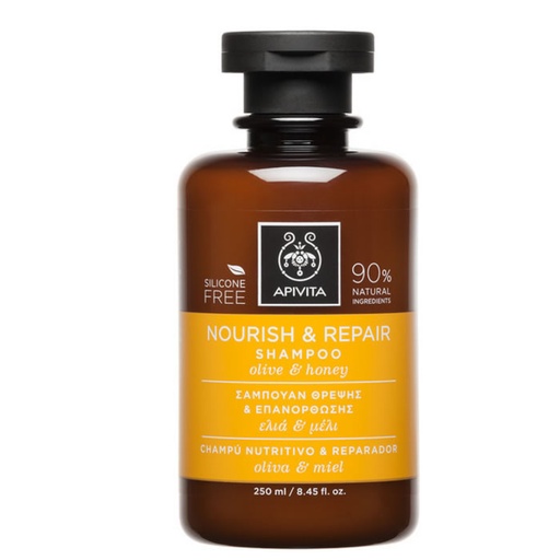 [97696] Apivita Nourish And Repair šampon s olivami a medem 250 ml