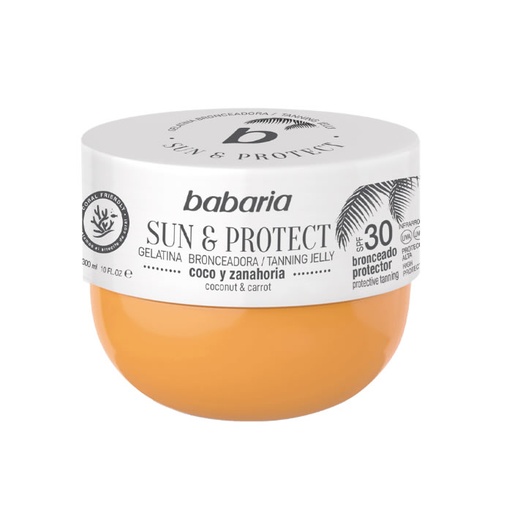 [260974] Babaria Tanning Jelly Sun & Protect Coconut And Carrot Spf30 300 ml