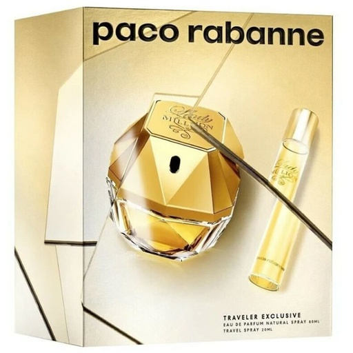 [301644] Paco Rabanne Lady Million Eau De Parfum spray 80ml 2 dobozos termékek