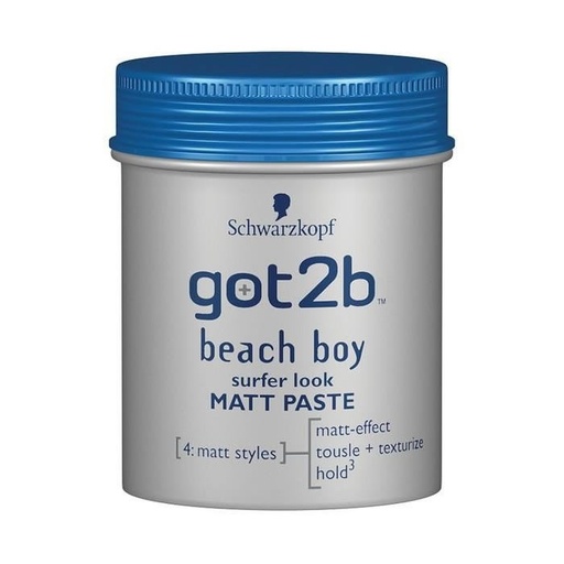 [181514] Schwarzkopf Got2b Beach Boy Matte Surfer Look Modelovací pasta 100 ml