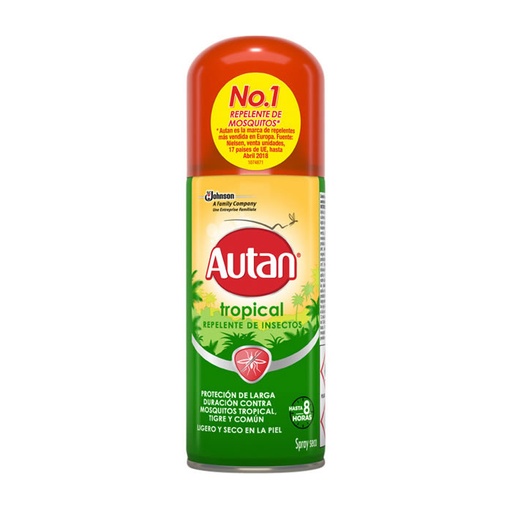 [189066] Autan Tropical Repelent Dry Spray 100ml