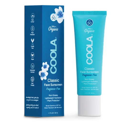 [269195] Coola Classic Face Loción Protectora Solar Bio Spf50 50ml