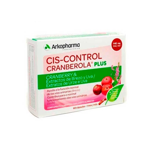 [272017] Arkopharma Cranberola Ciscontrol Plus Wrzos 60 Kapsułek  