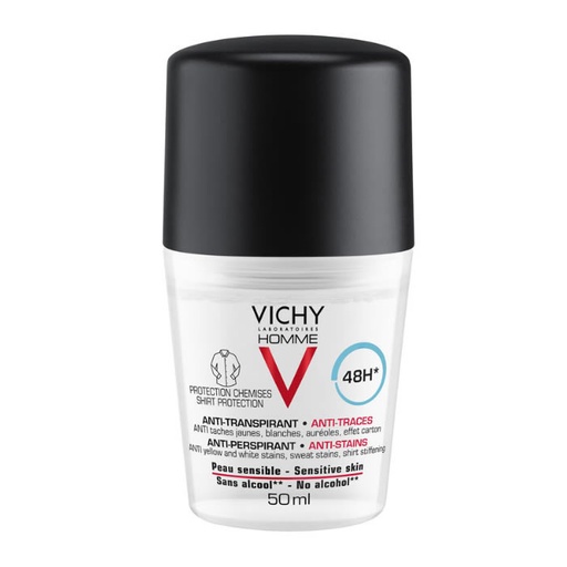 [171036] Vichy Homme Desodorante Antitranspirante Antimarcas Pieles Sensibles 50ml