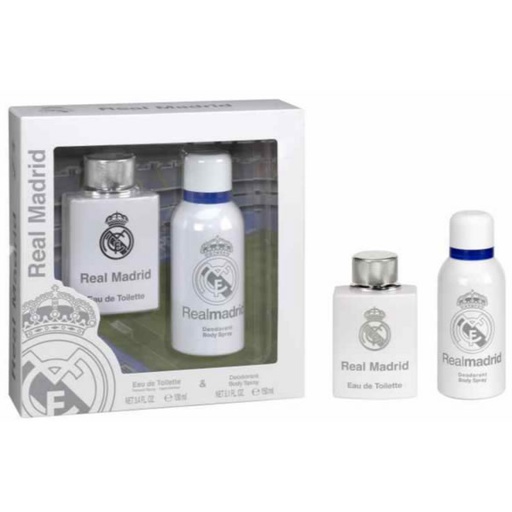 [87324] Real Madrid Eau De Toilette Spray 100ml Box 2 Products