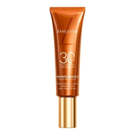 [357014] Lancaster Infinite Bronze Crema Solare Con Colore Spf30 Chiaro 50ml
