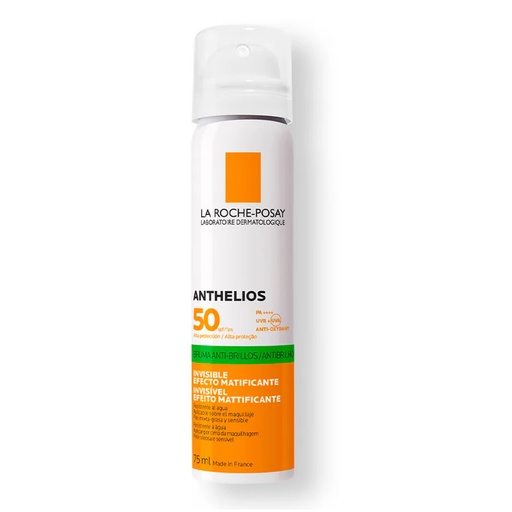 [92289] La Roche Posay Anthelios Onzichtbare anti-glans gezichtsmist Spf50 75ml