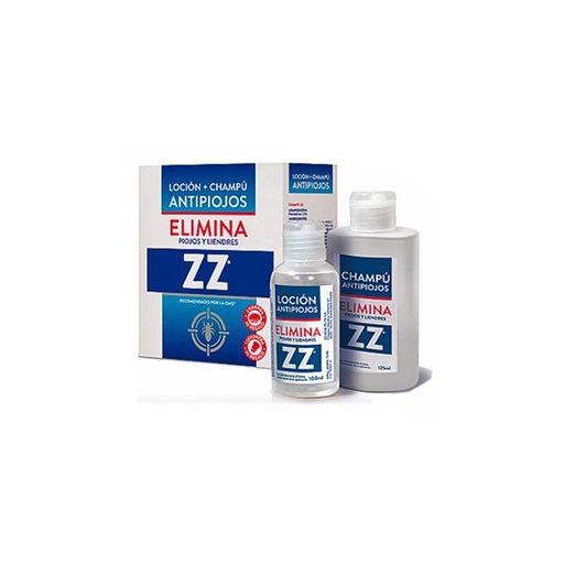 [252238] Zz Pack Loción 100ml Champú Antipiojos 125ml