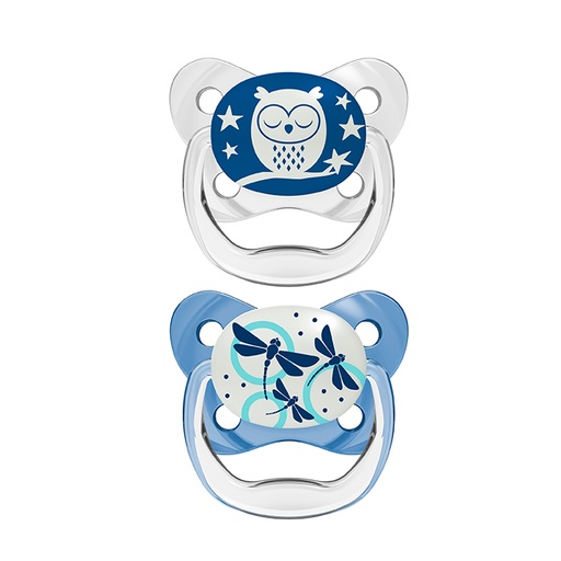 [316259] Dudlík Dr. Brown's Prevent Night Blue T/1 0-6M