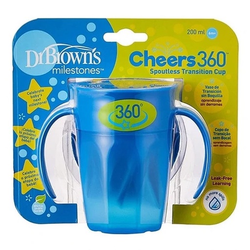 [316497] 360 šálek bez hubičky modrý s uchy 200 ml