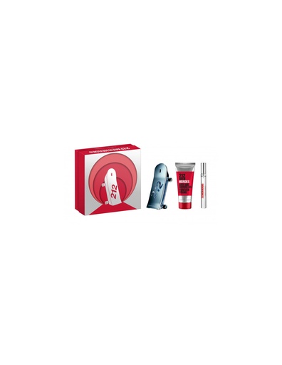 [329945] Carolina Herrera Set 212 Heroes Men Edt 90ml Edt 10ml@