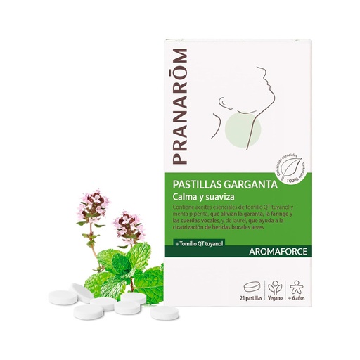 [335000] Pranarôm Aromaforce Throat Pastilles 21 jednotek
