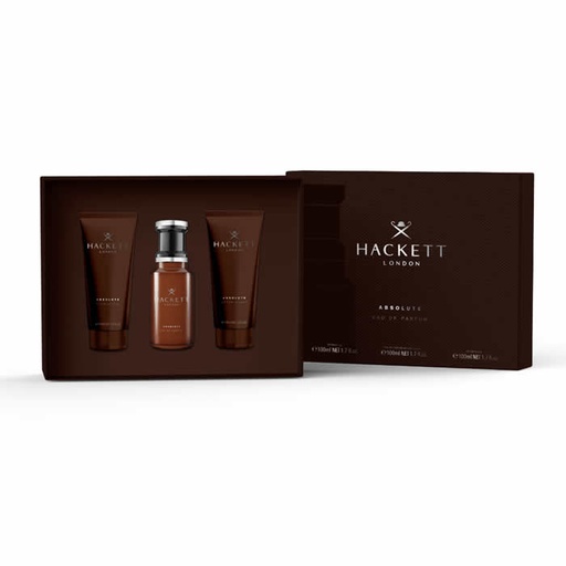 [352843] Hackett Absolute Eau De Parfum Spray 100 ml škatla 3 izdelki