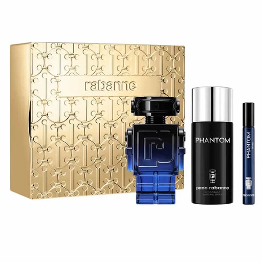 [372236] Paco Rabanne Phantom Intense Eau De Parfum Spray 100ml Caja 3 Productos