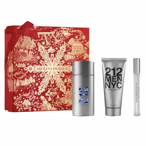 [371841] Carolina Herrera 212 Мъжка тоалетна вода спрей 100 ml Кутия 3 продукта